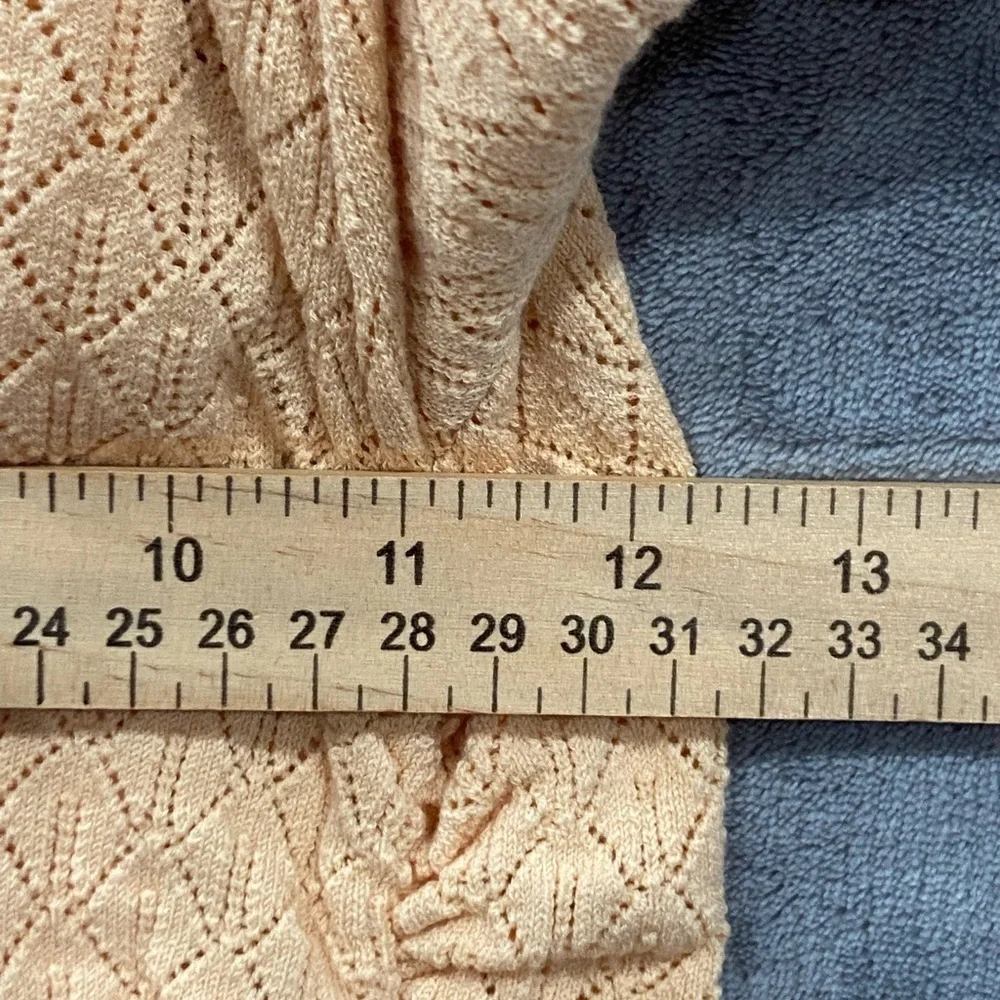 Ulla Johnson Leland Pointelle Knit Top‎ In Honey Peach Women's Size Small NWT